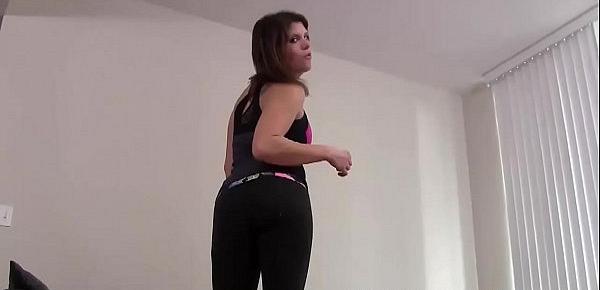  Rub your rock hard cock against my yoga pants JOI